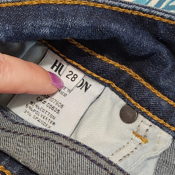 🔥Hudson Jeans Midrise Signature Bootcut Jeans Size 28 with 34" inseam EUC - Picture 11 of 11